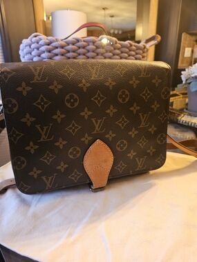 Louis Vuitton Monogram Crossbody Bag in Brown
